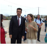 Brgermeister Dimitris Kostouros ist des Lobes voll